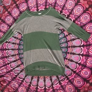 Nordstrom BP 3/4 Sleeve Striped Top